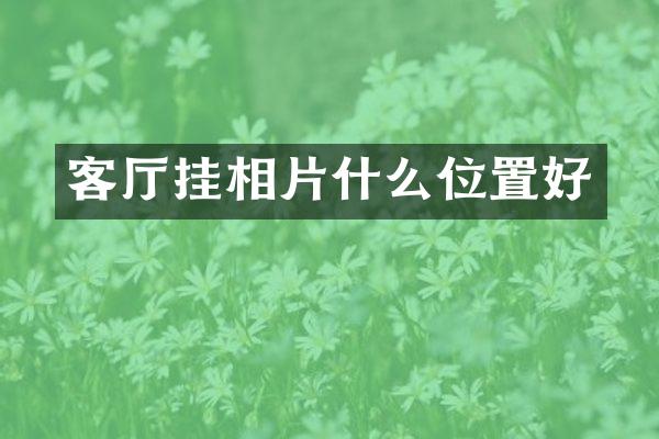 客厅挂相片什么位置好