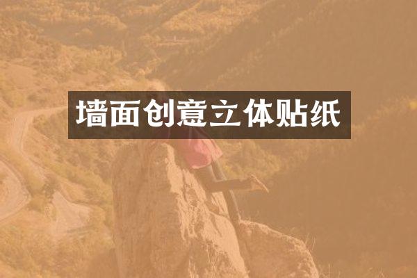 墙面创意立体贴纸