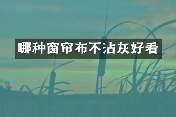 哪种窗帘布不沾灰好看