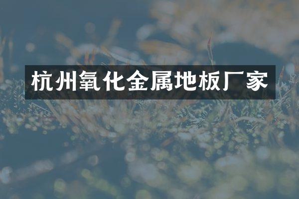 杭州氧化金属地板厂家