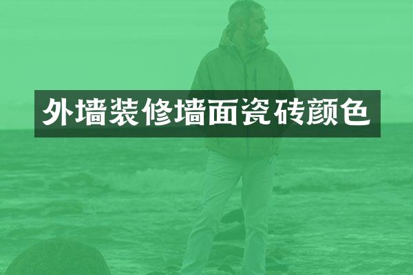 外墙装修墙面瓷砖颜色