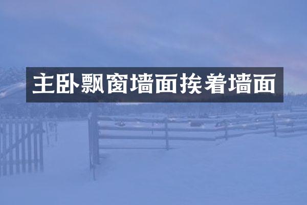 主卧飘窗墙面挨着墙面