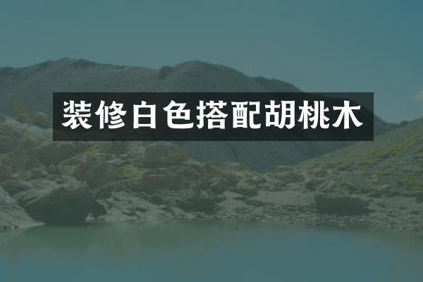 装修白色搭配胡桃木