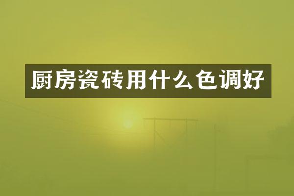 厨房瓷砖用什么色调好
