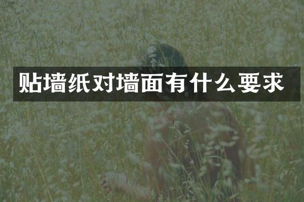 贴墙纸对墙面有什么要求