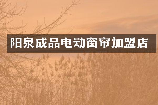 阳泉成品电动窗帘加盟店