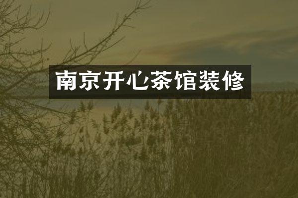 南京开心茶馆装修