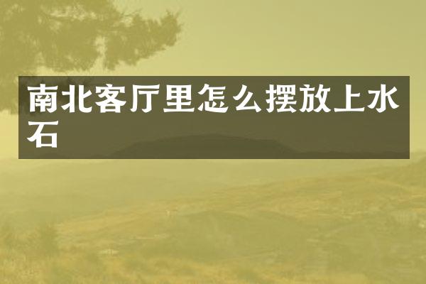 南北客厅里怎么摆放上水石