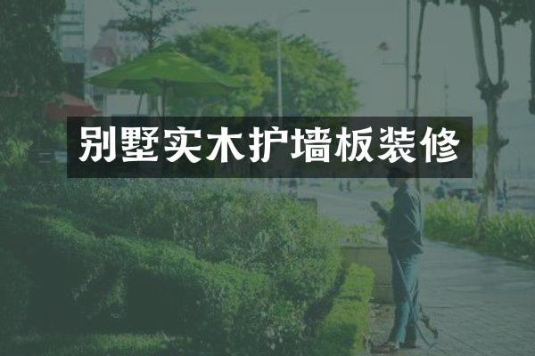 别墅实木护墙板装修