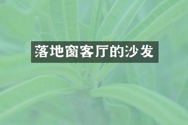 落地窗客厅的沙发