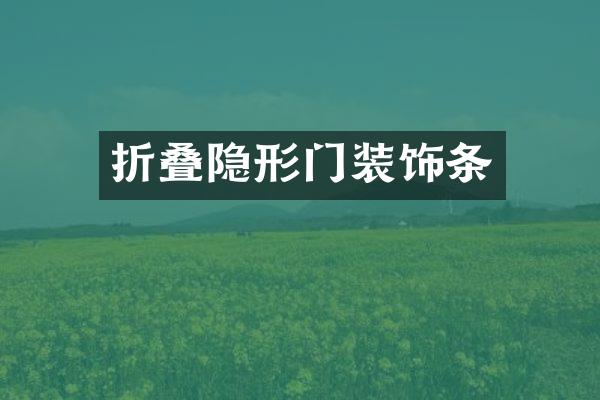 折叠隐形门装饰条