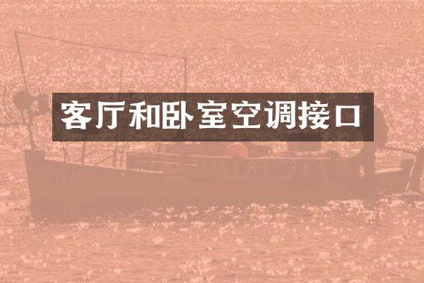 客厅和卧室空调接口