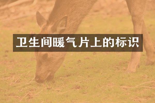 卫生间暖气片上的标识