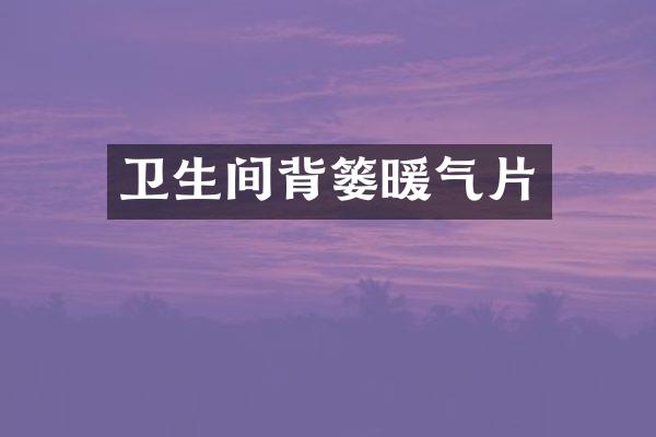 卫生间背篓暖气片