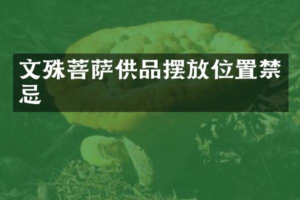 文殊菩萨供品摆放位置禁忌