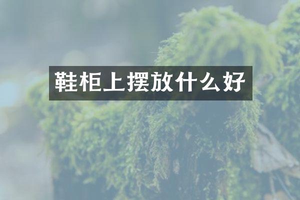 鞋柜上摆放什么好