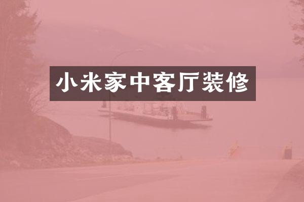 小米家中客厅装修