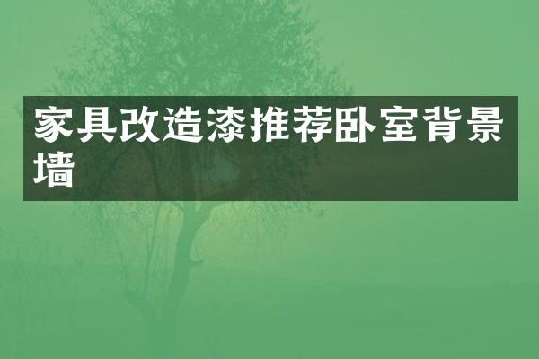 家具改造漆推荐卧室背景墙