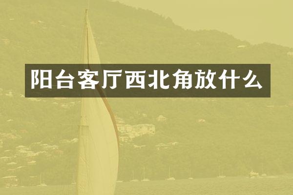 阳台客厅西北角放什么