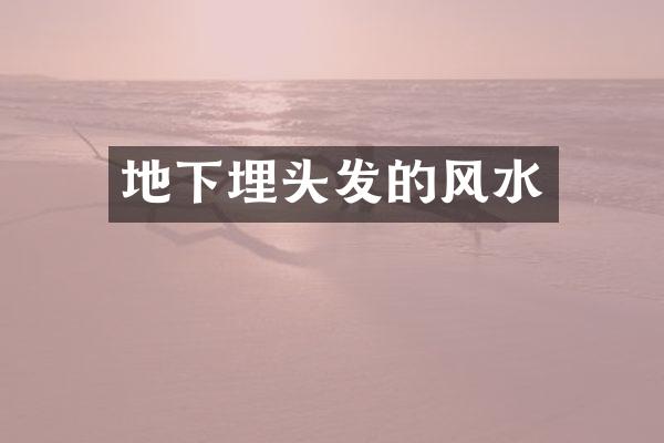 地下埋头发的风水