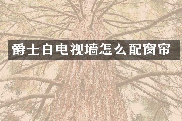 爵士白电视墙怎么配窗帘