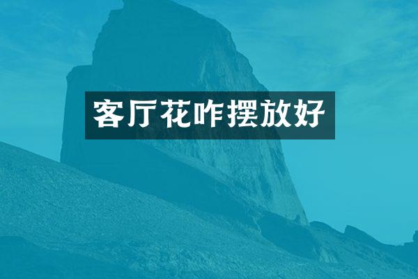 客厅花咋摆放好