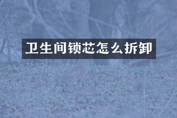 卫生间锁芯怎么拆卸