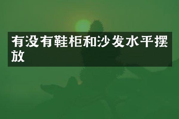 有没有鞋柜和沙发水平摆放