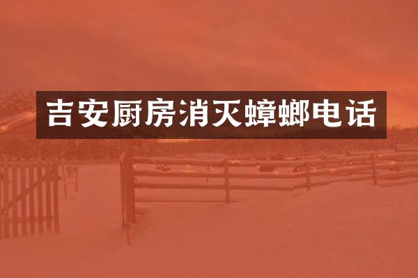 吉安厨房消灭蟑螂电话