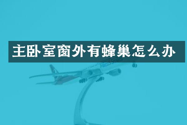 主卧室窗外有蜂巢怎么办
