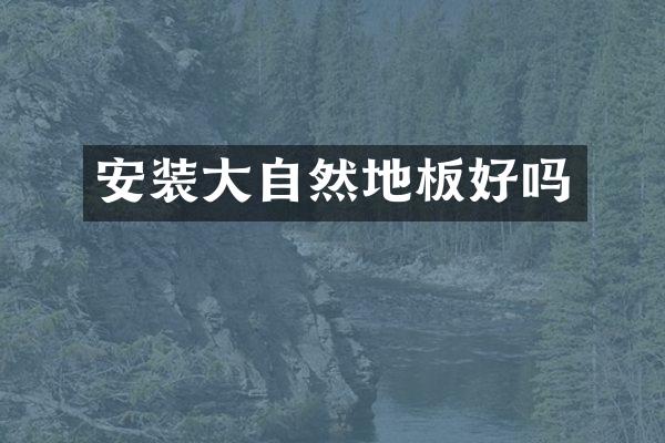 安装大自然地板好吗