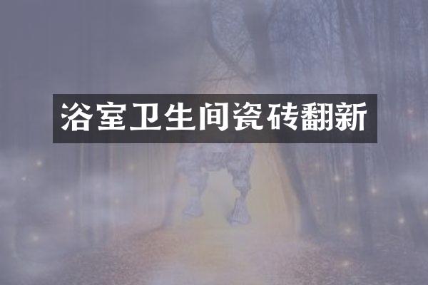 浴室卫生间瓷砖翻新