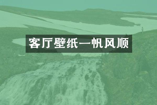 客厅壁纸一帆风顺