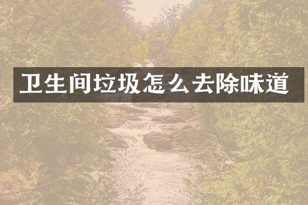 卫生间垃圾怎么去除味道