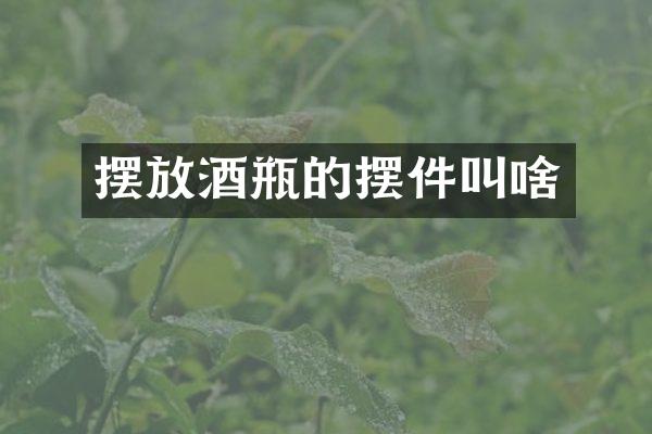 摆放酒瓶的摆件叫啥