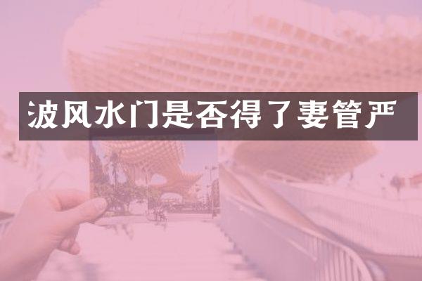 波风水门是否得了妻管严