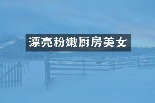 漂亮粉嫩厨房美女