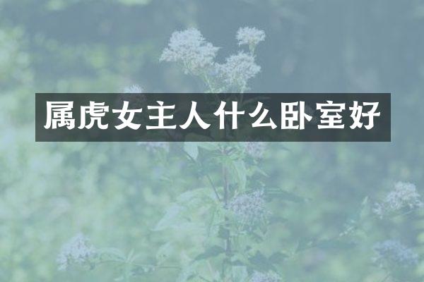 属虎女主人什么卧室好