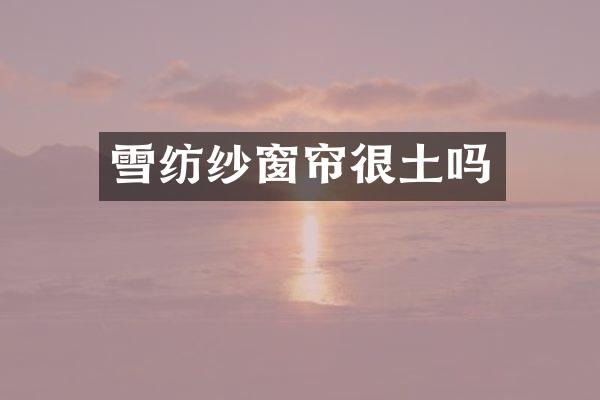 雪纺纱窗帘很土吗