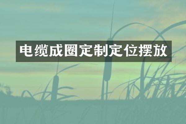 电缆成圈定制定位摆放