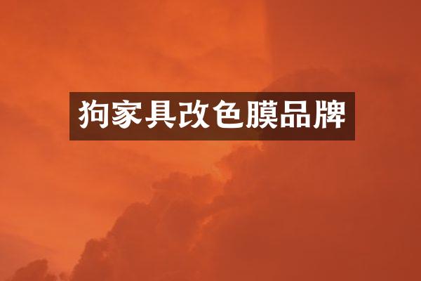 狗家具改色膜品牌