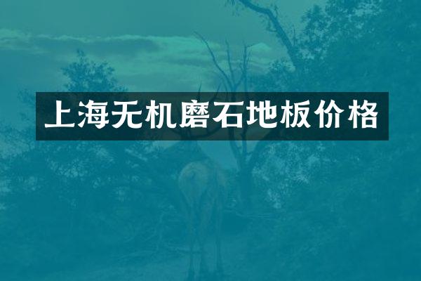 上海无机磨石地板价格