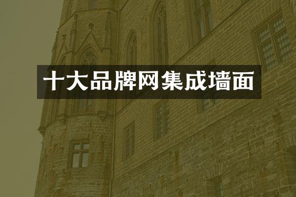 十大品牌网集成墙面