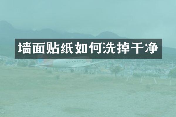 墙面贴纸如何洗掉干净