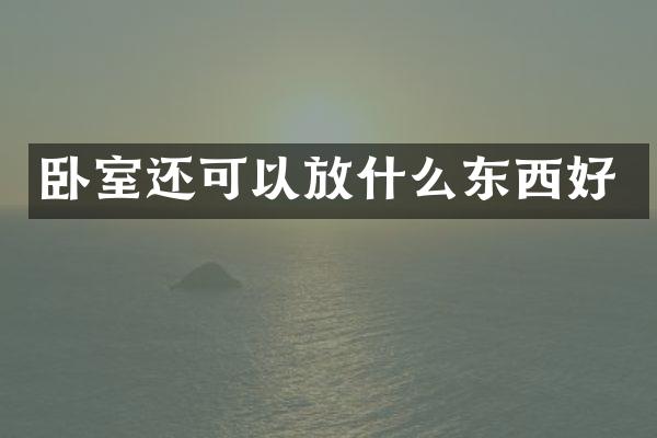 卧室还可以放什么东西好