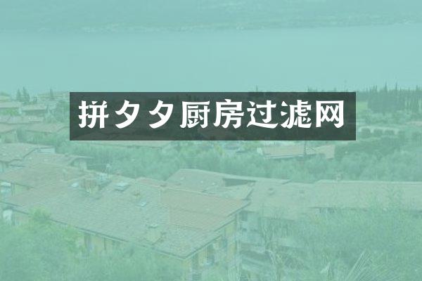 拼夕夕厨房过滤网