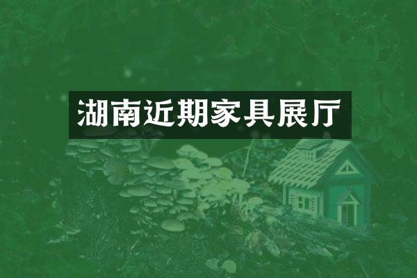 湖南近期家具展厅