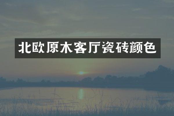 北欧原木客厅瓷砖颜色