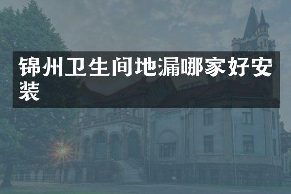 锦州卫生间地漏哪家好安装