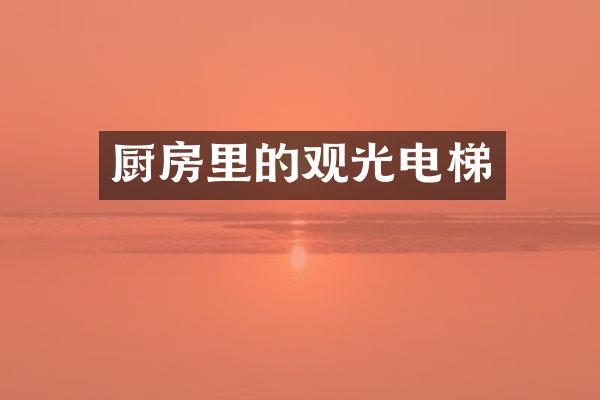 厨房里的观光电梯